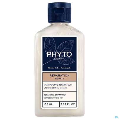 Sie sehen eine Packung Shampoon Phyto Repair Repairing Mini 100ml, Produktbild: 02 Shampoon Phyto Repair Repairing Mini 100ml, A-Nr.: 5889917 - 02