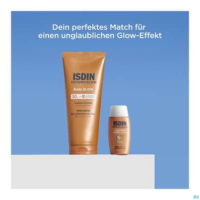 Sie sehen eine Packung Sonnenprodukte Isdin/fotoprotector Body Glow Lsf30 200ml, Produktbild: 07 Sonnenprodukte Isdin/fotoprotector Body Glow Lsf30 200ml, A-Nr.: 5909407 - 07