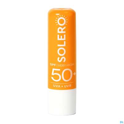Sie sehen eine Packung Sonnenprodukte Solero Lippenschutzstick Spf50+ 4,8g, Produktbild: 01 Sonnenprodukte Solero Lippenschutzstick Spf50+ 4,8g, A-Nr.: 5917453 - 01