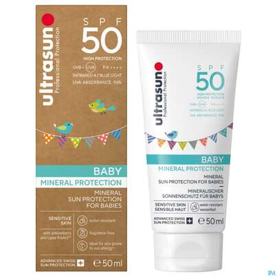 Sonnenprodukte Ultrasun Mineral Baby Spf50 Nr.62 100ml, A-Nr.: 4798101 - 04