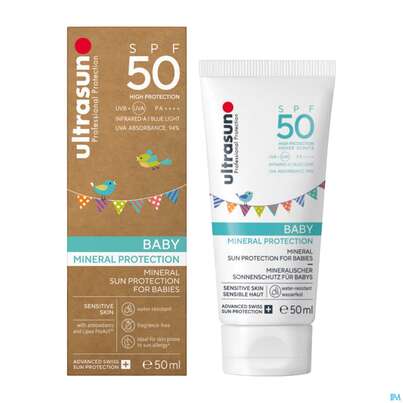 Sonnenprodukte Ultrasun Mineral Baby Spf50 Nr.62 100ml, A-Nr.: 4798101 - 05
