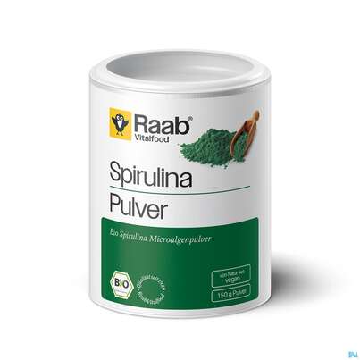 Sie sehen eine Packung Spirulina Pulver Bio Raab 150g, Produktbild: 01 Spirulina Pulver Bio Raab 150g, A-Nr.: 5871739 - 01