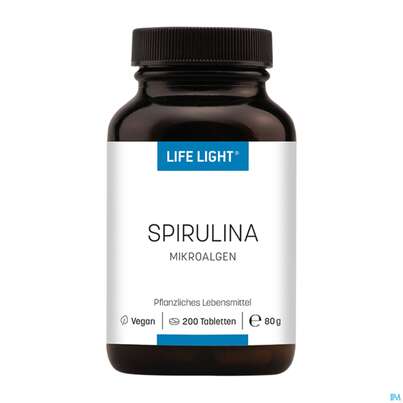 Sie sehen eine Packung Spirulina Tabl Life Light Bio 200st, Produktbild: 01 Spirulina Tabl Life Light Bio 200st, A-Nr.: 3263473 - 01
