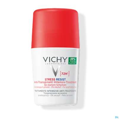 Sie sehen eine Packung Vichy Deodorant Stress Resist 72h 30ml, Produktbild: 01 Vichy Deodorant Stress Resist 72h 30ml, A-Nr.: 3423764 - 01