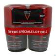 Sie sehen eine Packung Vichy Homme Deo/roll-on Anti-transpirant 96h 2x50 100ml, Produktbild: 01 Vichy Homme Deo/roll-on Anti-transpirant 96h 2x50 100ml, A-Nr.: 5671408 - 01