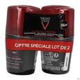 Sie sehen eine Packung Vichy Homme Deo/roll-on Anti-transpirant 96h 2x50 100ml, Produktbild: 04 Vichy Homme Deo/roll-on Anti-transpirant 96h 2x50 100ml, A-Nr.: 5671408 - 04