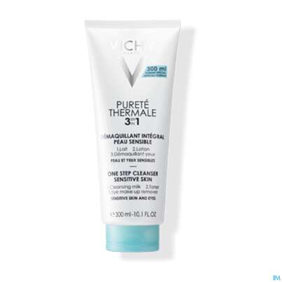Sie sehen eine Packung Vichy Purete Thermale Gesichtsreinigung 3in1 300ml, Produktbild: 01 Vichy Purete Thermale Gesichtsreinigung 3in1 300ml, A-Nr.: 3698188 - 01