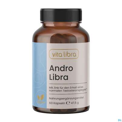 Sie sehen eine Packung Vita Libra Kapseln Androlibra 60st, Produktbild: 01 Vita Libra Kapseln Androlibra 60st, A-Nr.: 5973919 - 01
