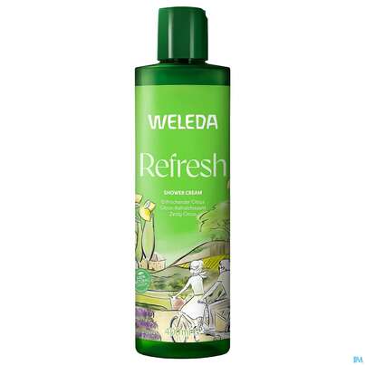 Sie sehen eine Packung Weleda Refresh Shower Cream Citrus 400ml, Produktbild: 07 Weleda Refresh Shower Cream Citrus 400ml, A-Nr.: 5909465 - 07