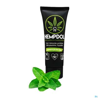 Sie sehen eine Packung Zahnpaste Hempdol Zahnaufheller 60ml, Produktbild: 01 Zahnpaste Hempdol Zahnaufheller 60ml, A-Nr.: 5750591 - 01