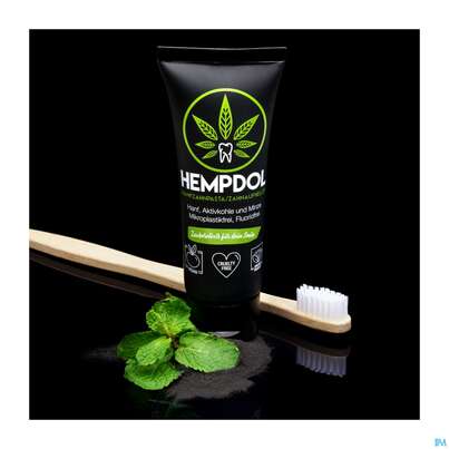 Sie sehen eine Packung Zahnpaste Hempdol Zahnaufheller 60ml, Produktbild: 03 Zahnpaste Hempdol Zahnaufheller 60ml, A-Nr.: 5750591 - 03