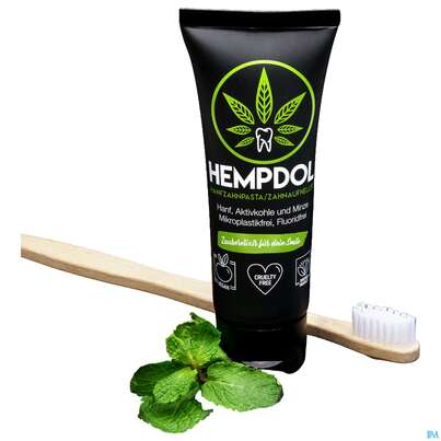 Sie sehen eine Packung Zahnpaste Hempdol Zahnaufheller 60ml, Produktbild: 05 Zahnpaste Hempdol Zahnaufheller 60ml, A-Nr.: 5750591 - 05