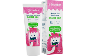 Nordics Zahnpasta Kids Bubble Gum ohne Fluor, A-Nr.: 5332209 - 01
