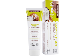 Nordics Zahnpasta Morning Fresh Anti-Karies ohne Fluorid mit Kokos &amp;amp; Minze, A-Nr.: 5332126 - 01