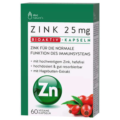 doc nature‘s ZINK 25mg BIOAKTIV-KAPSELN, A-Nr.: 5423952 - 01