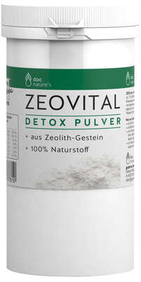 Sie sehen eine Packung doc nature’s ZEOVITAL Detox-Pulver, Produktbild: 01 doc nature’s ZEOVITAL Detox-Pulver, A-Nr.: 5671868 - 01