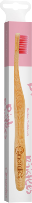 Sie sehen eine Packung Nordics Öko Zahnbürste Bambus mit pinken Borsten, Produktbild: 02 Nordics Öko Zahnbürste Bambus mit pinken Borsten, A-Nr.: 5332155 - 02