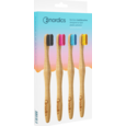 Sie sehen eine Packung Nordics Öko Zahnbürsten Bambus Sparpack 4x Erwachsene, Produktbild: 01 Nordics Öko Zahnbürsten Bambus Sparpack 4x Erwachsene, A-Nr.: 5666873 - 01