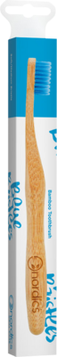 Sie sehen eine Packung Nordics Öko Zahnbürste Bambus mit blauen Borsten, Produktbild: 02 Nordics Öko Zahnbürste Bambus mit blauen Borsten, A-Nr.: 5332008 - 02
