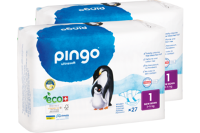 Bio Windeln Nr.1 New Born Jumbo 2-5 kg Pinguin - Pingo Swiss, A-Nr.: 5447177 - 01