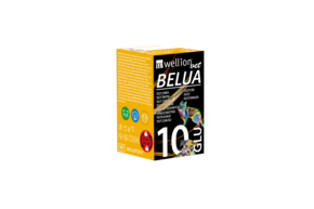 WELLVET810 WellionVet BELUA Blutzuckerteststreifen für Hunde, Katzen und Kühe, 10 Stück, A-Nr.: 4435887 - 01