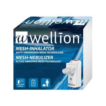 Sie sehen eine Packung Wellion MESH-INHALATOR, Produktbild: 01 Wellion MESH-INHALATOR, A-Nr.: 5392594 - 01