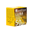 Sie sehen eine Packung Wellion LUNA Teststreifen GLU - für Blutzuckermessung, Produktbild: 01 Wellion LUNA Teststreifen GLU - für Blutzuckermessung, A-Nr.: 4041059 - 01