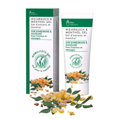 Sie sehen eine Packung doc nature’s WEIHRAUCH & MENTHOL GEL, Produktbild: 03 doc nature’s WEIHRAUCH & MENTHOL GEL, A-Nr.: 5286136 - 03