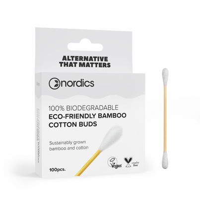 Nordics Bio Kosmetikstächen Bambus Weiß, A-Nr.: 5332161 - 02