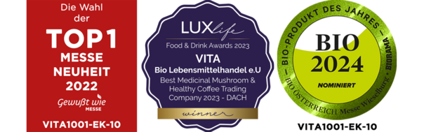 Sie sehen eine Packung VITA1001 - Bio Vitalkaffee (PREMIUM REISHI-Kaffee) | 250g, Produktbild: 05 VITA1001 - Bio Vitalkaffee (PREMIUM REISHI-Kaffee) | 250g, A-Nr.: 4041786 - 05