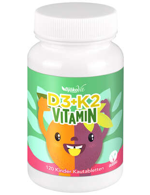 BjökoVit Vitamin D3+K2 Kautabletten für Kinder vegan, A-Nr.: 5174762 - 01