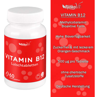BjökoVit Vitamin B12 Lutschtabletten 500mcg vegan, A-Nr.: 5174615 - 08