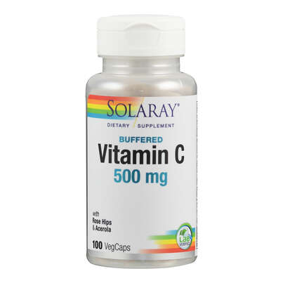 Supplementa Vitamin C 500 mg mit Hagebutte &amp; Acerola, gepuffert Kapseln, A-Nr.: 5574912 - 01