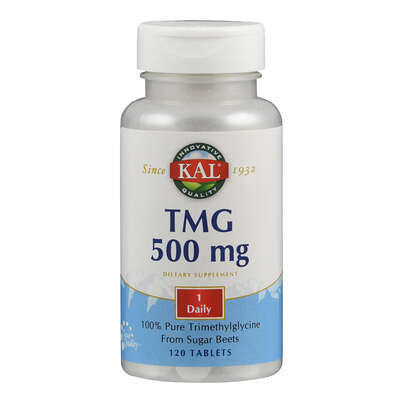 Sie sehen eine Packung Supplementa TMG (Trimethylglycine) 500 mg Tabletten, Produktbild: 01 Supplementa TMG (Trimethylglycine) 500 mg Tabletten, A-Nr.: 5597385 - 01