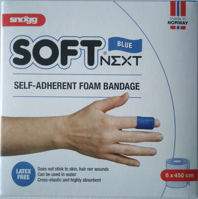 Sie sehen eine Packung Universalverband blau 6cmx4,5m, Produktbild: 02 Universalverband blau 6cmx4,5m, A-Nr.: 4894684 - 02