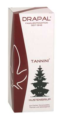 Sie sehen eine Packung DRAPAL® Tannini Hustensirup Flasche, Produktbild: 01 DRAPAL® Tannini Hustensirup Flasche, A-Nr.: 1492092 - 01
