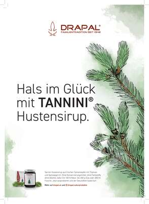 Sie sehen eine Packung DRAPAL® Tannini Hustensirup Flasche, Produktbild: 03 DRAPAL® Tannini Hustensirup Flasche, A-Nr.: 1492092 - 03