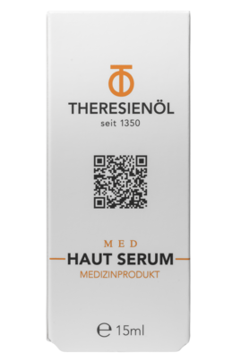 Sie sehen eine Packung THERESIENÖL MED HAUT SERUM, Produktbild: 01 THERESIENÖL MED HAUT SERUM, A-Nr.: 4796734 - 01