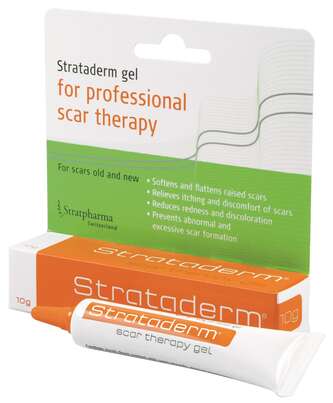 Sie sehen eine Packung Strataderm Silikongel, Produktbild: 01 Strataderm Silikongel, A-Nr.: 3400042 - 01
