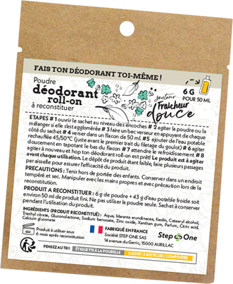 Sie sehen eine Packung Deo RollOn Pulver Süße Frische StepOne, Produktbild: 01 Deo RollOn Pulver Süße Frische StepOne, A-Nr.: 5666962 - 01