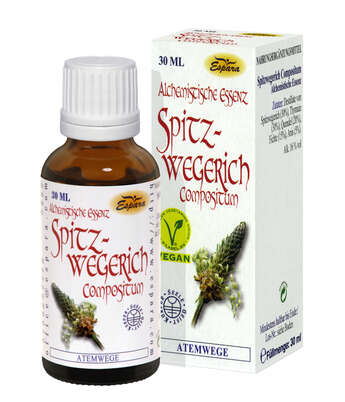 Sie sehen eine Packung Espara Spitzwegerich Compositum Alchemistische Essenz, Produktbild: 02 Espara Spitzwegerich Compositum Alchemistische Essenz, A-Nr.: 4267496 - 02