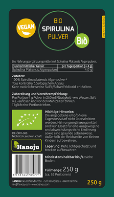Hanoju Spirulina Pulver Bio, A-Nr.: 4385439 - 02