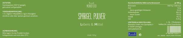 Spargel Pulver 120g, A-Nr.: 5606411 - 03