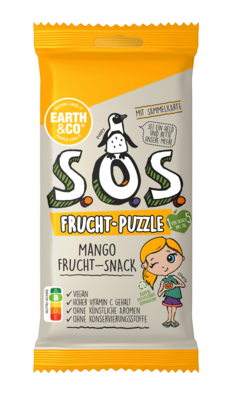 Sie sehen eine Packung S.O.S. Frucht-Puzzle Mango, Produktbild: 01 S.O.S. Frucht-Puzzle Mango, A-Nr.: 5642080 - 01