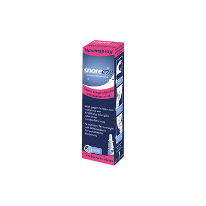 Sie sehen eine Packung Snoreeze Nasenspray, Produktbild: 02 Snoreeze Nasenspray, A-Nr.: 3244501 - 02