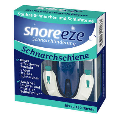 Sie sehen eine Packung Snoreeze Schnarchschiene, Produktbild: 01 Snoreeze Schnarchschiene, A-Nr.: 4840932 - 01