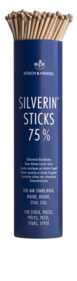 Sie sehen eine Packung SILBERNITRAT Ätzstäbchen 75% 100x200mm starr, Produktbild: 01 SILBERNITRAT Ätzstäbchen 75% 100x200mm starr, A-Nr.: 5212557 - 01