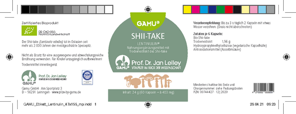 Gamu Bio Shii-take | Lentinulin Kapseln, A-Nr.: 5600213 - 03
