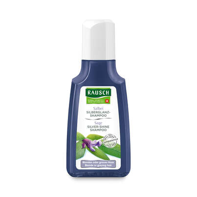 Sie sehen eine Packung RAUSCH Salbei SILBERGLANZ-SHAMPOO, Produktbild: 01 RAUSCH Salbei SILBERGLANZ-SHAMPOO, A-Nr.: 4310559 - 01