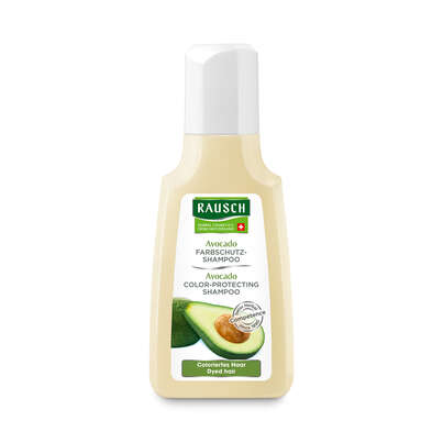 Sie sehen eine Packung RAUSCH Avocado FARBSCHUTZ-SHAMPOO, Produktbild: 01 RAUSCH Avocado FARBSCHUTZ-SHAMPOO, A-Nr.: 4310453 - 01